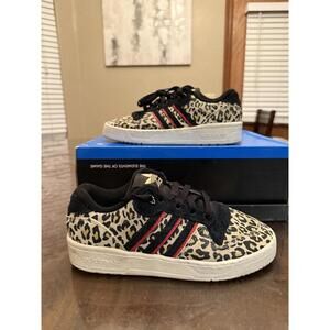 Adidas Rivalry Low Leopard Print Women’s Size 6.5 Tennis Shoes EF6434